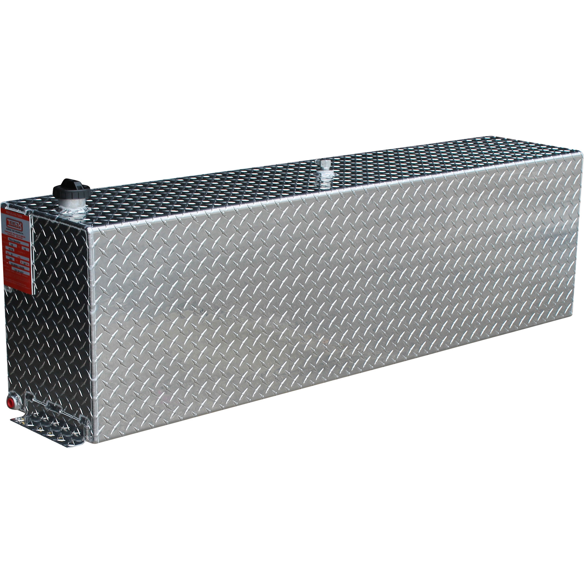 ATI Aluminum Auxiliary Fuel Tank, 46 Gallons, Rectangular, Diamond Plate